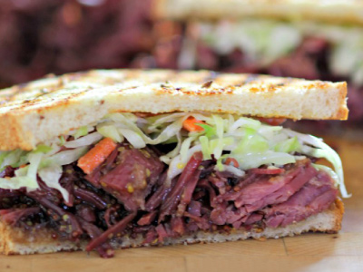 Pulled Corned Beef with Guinness® Mustard Sauce